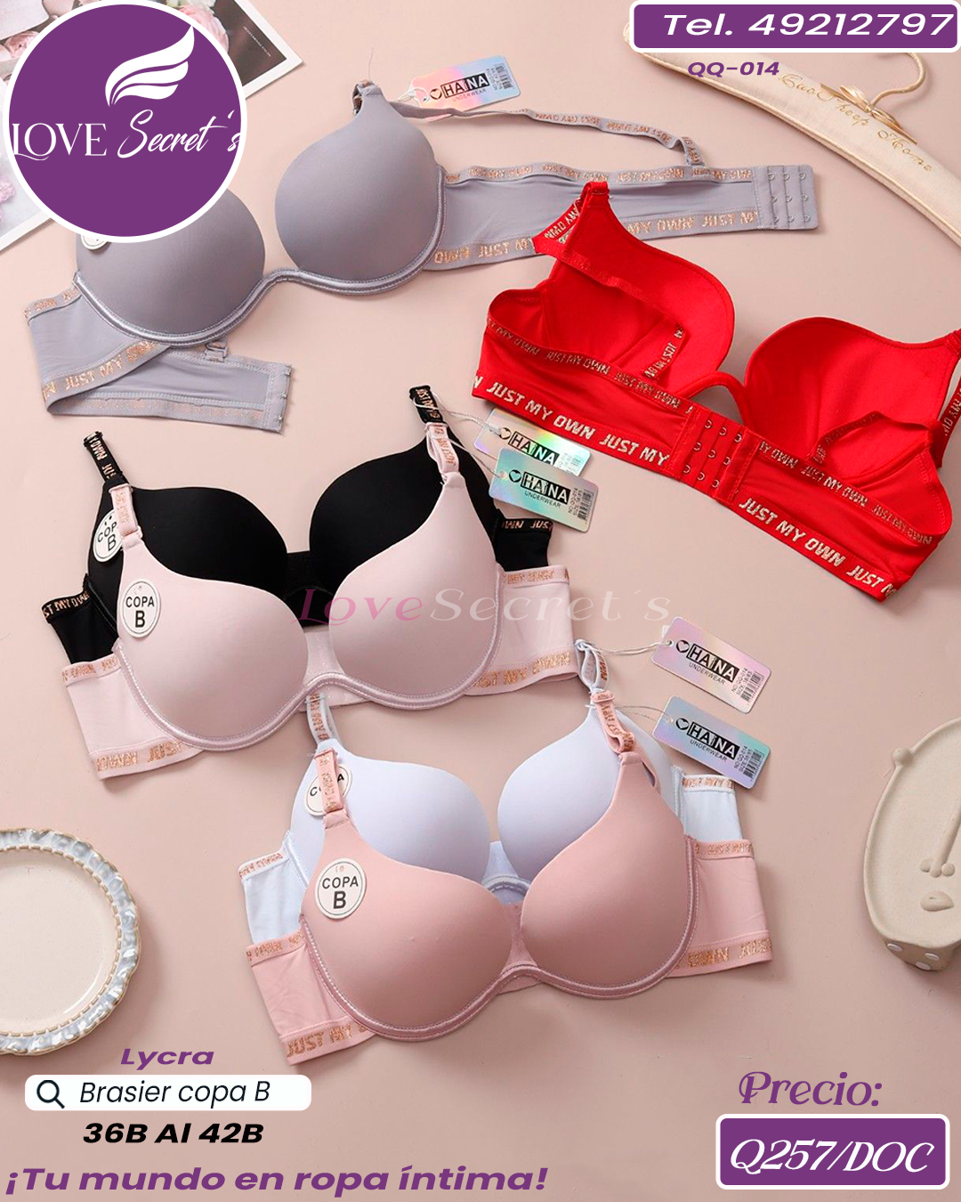 Brasier dama copa B  / QQ-014-1DOC