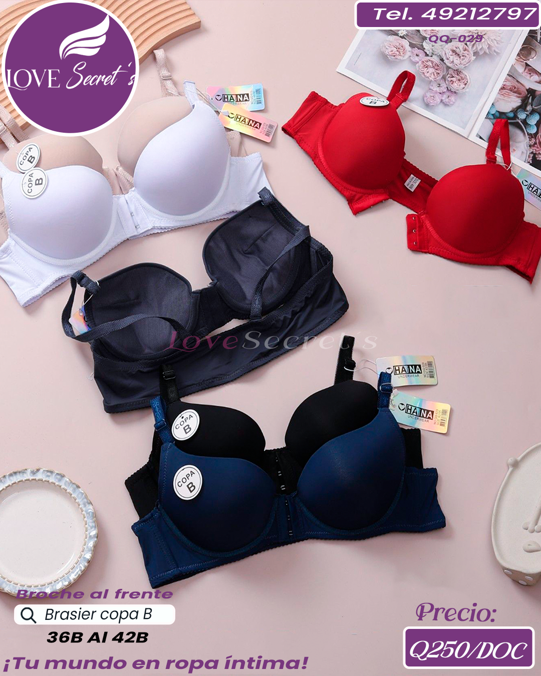 Brasier dama copa B  / QQ-029-1DOC