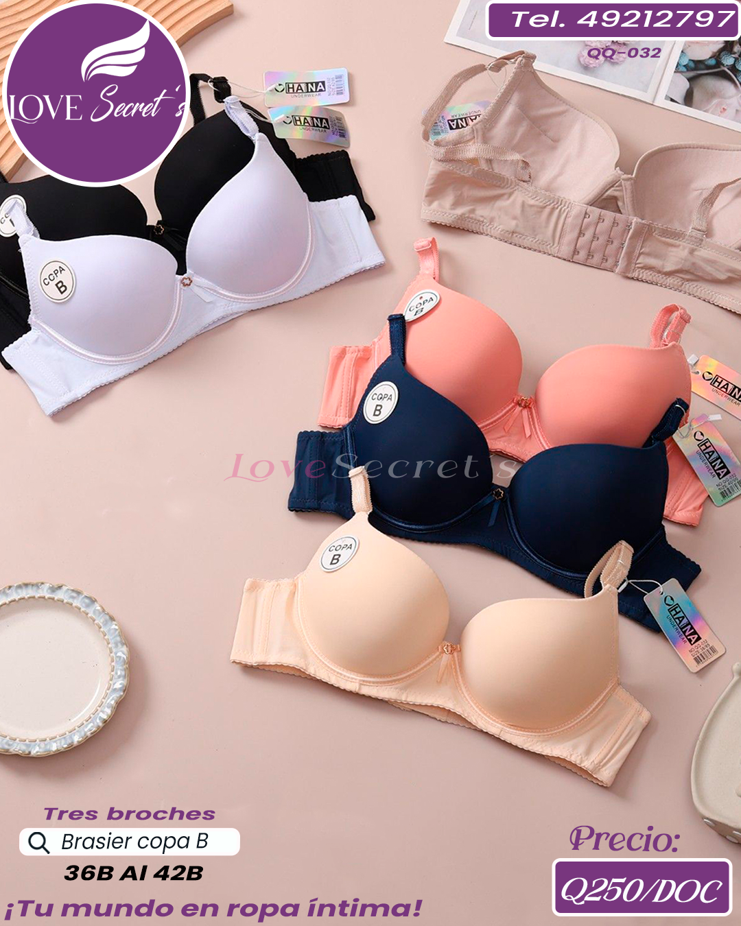 Brasier dama copa B  / QQ-032-1DOC
