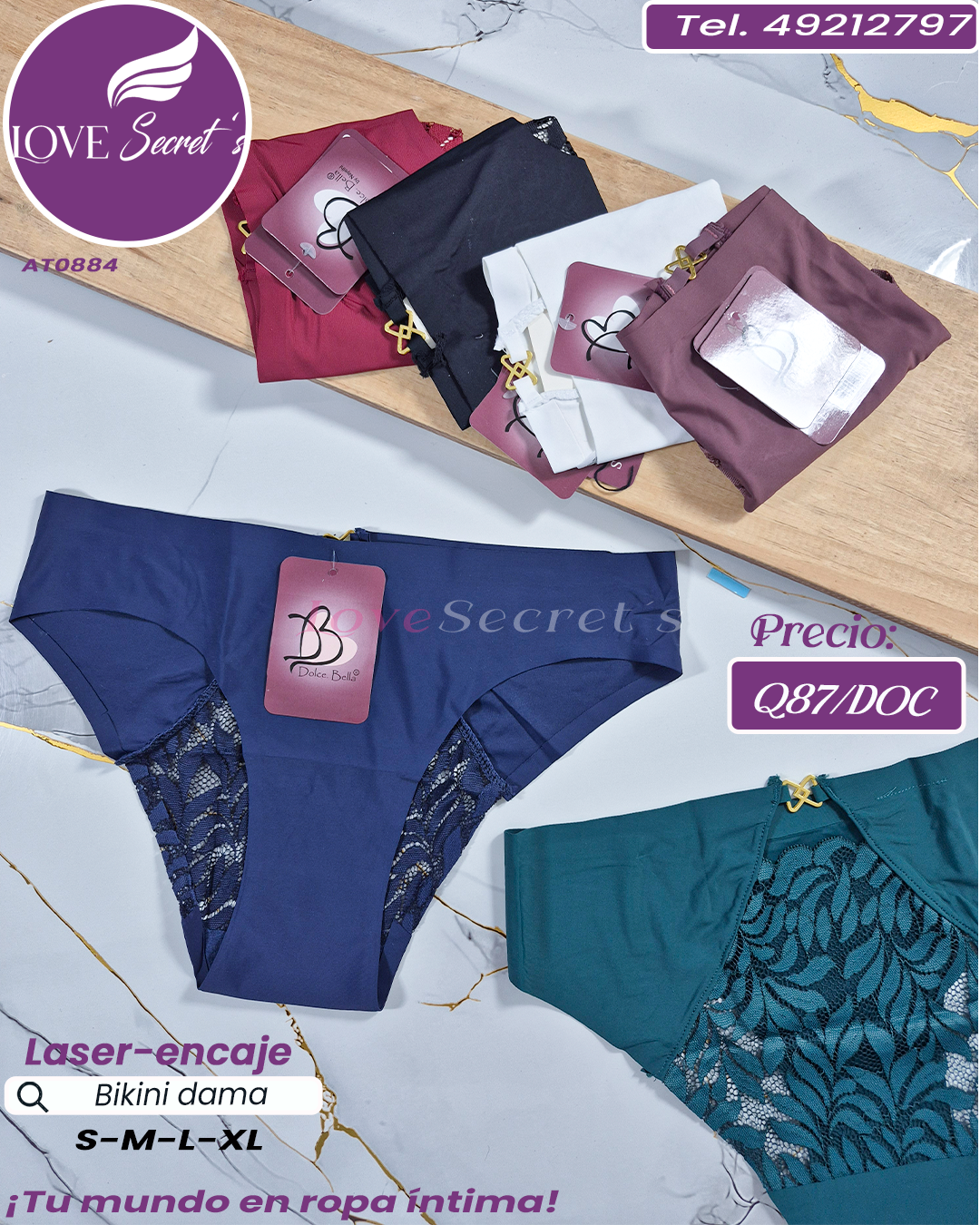 Bikini dama sin costura-enc / AT0884-1DOC