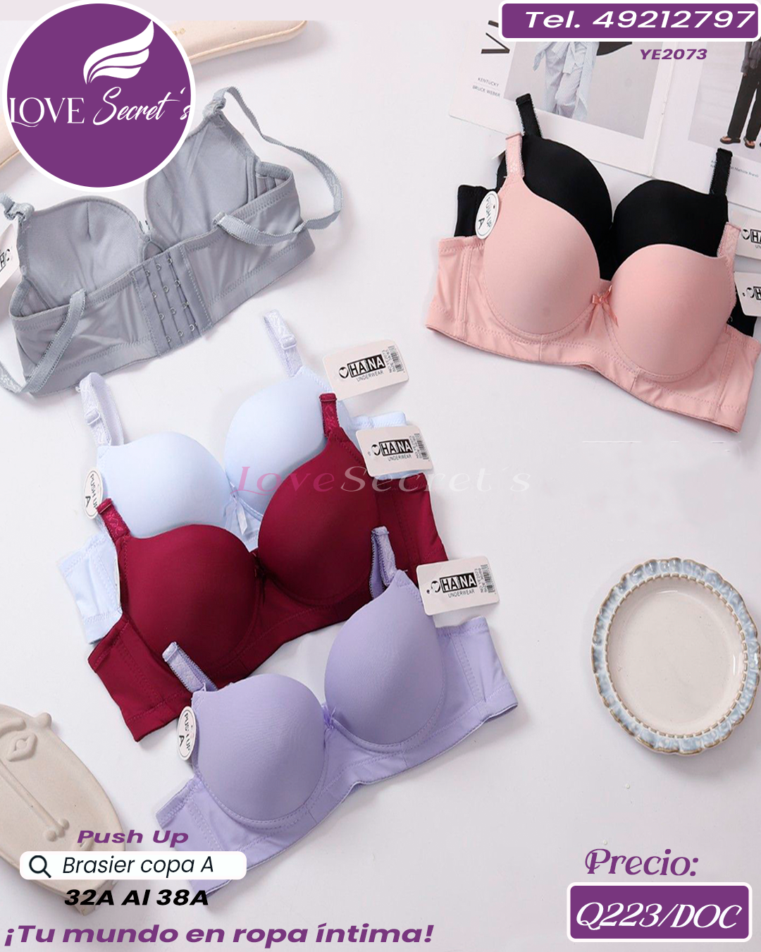 Brasier dama copa A / YE2073-1DOC