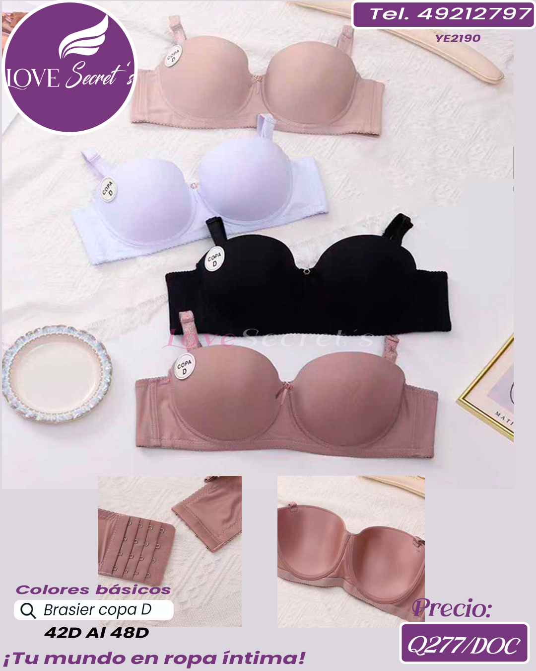 Brasier dama  copa D / YE2190-1DOC