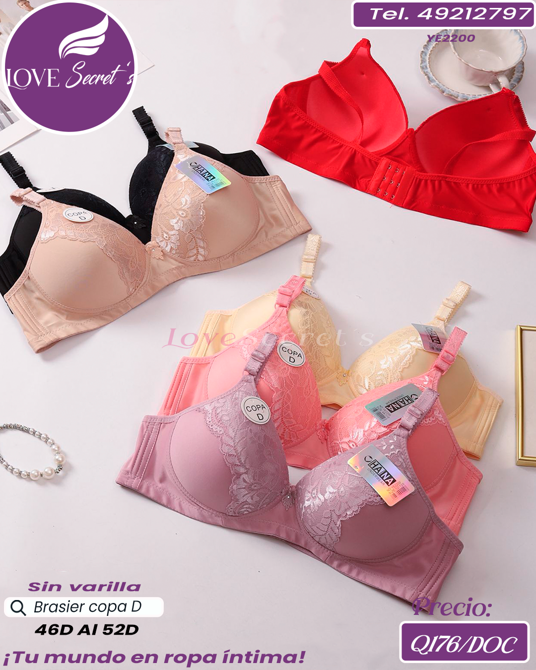 Brasier dama  copa D / YE2200-1DOC