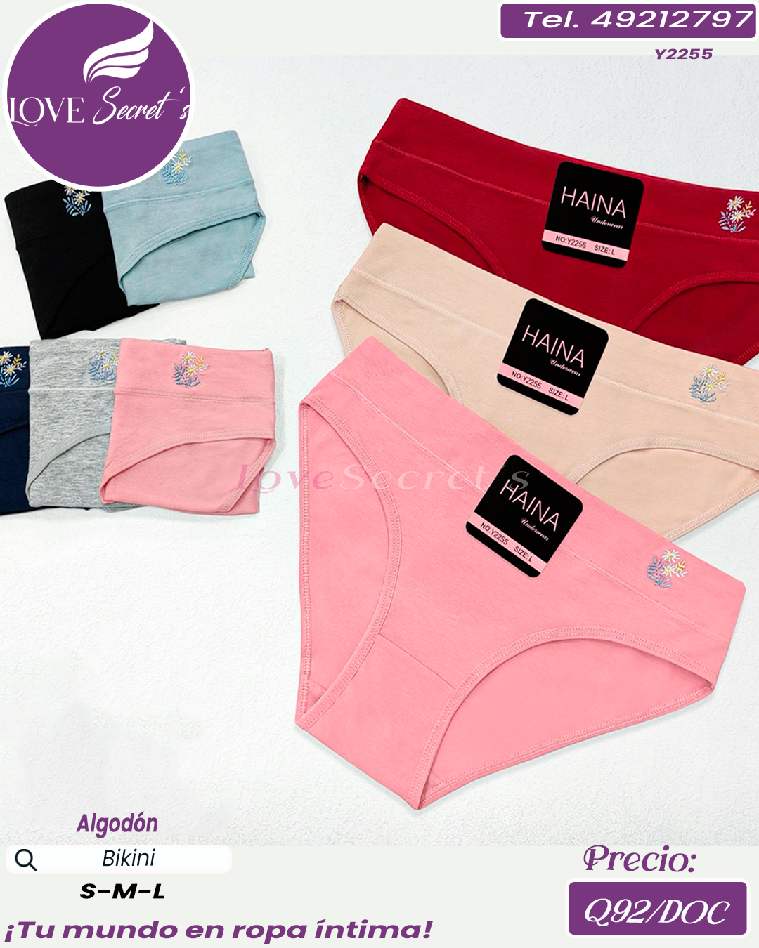 Bikini dama algodón / Y2255-1DOC