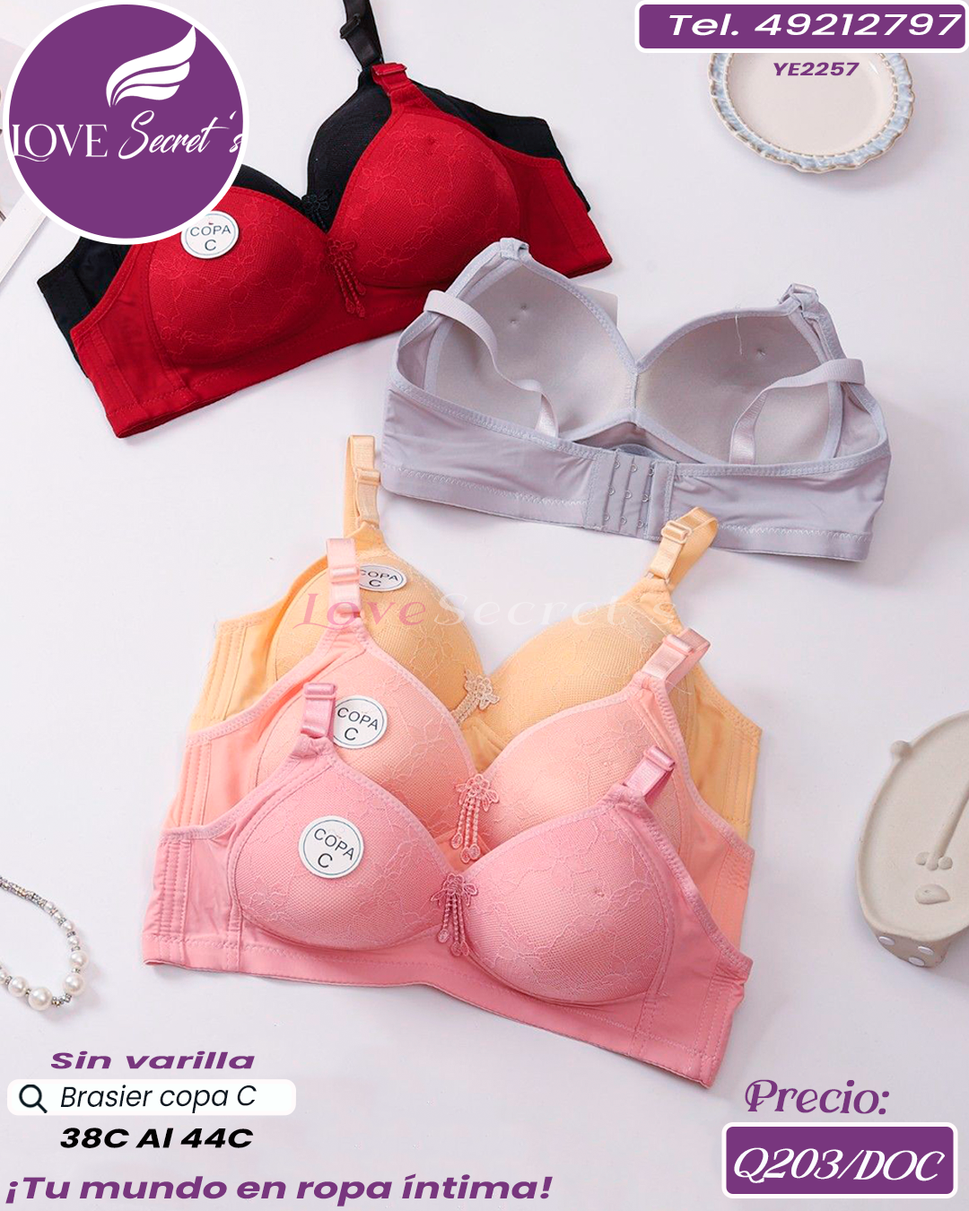 Brasier dama copa C / YE2257-1DOC