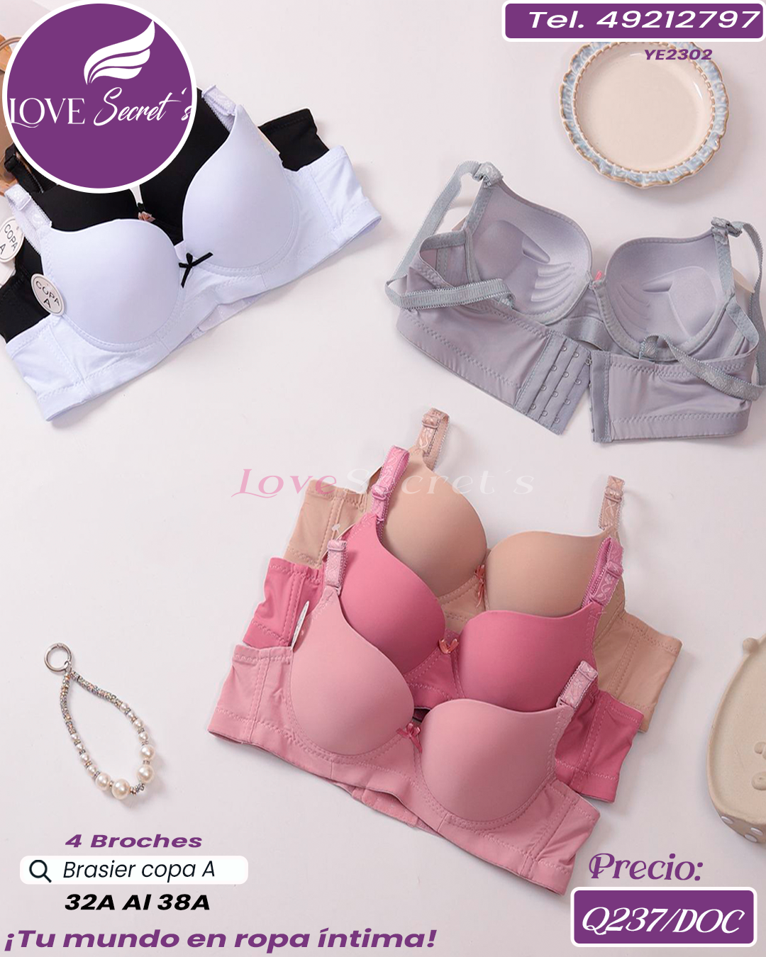 Brasier dama copa A / YE2302-1DOC