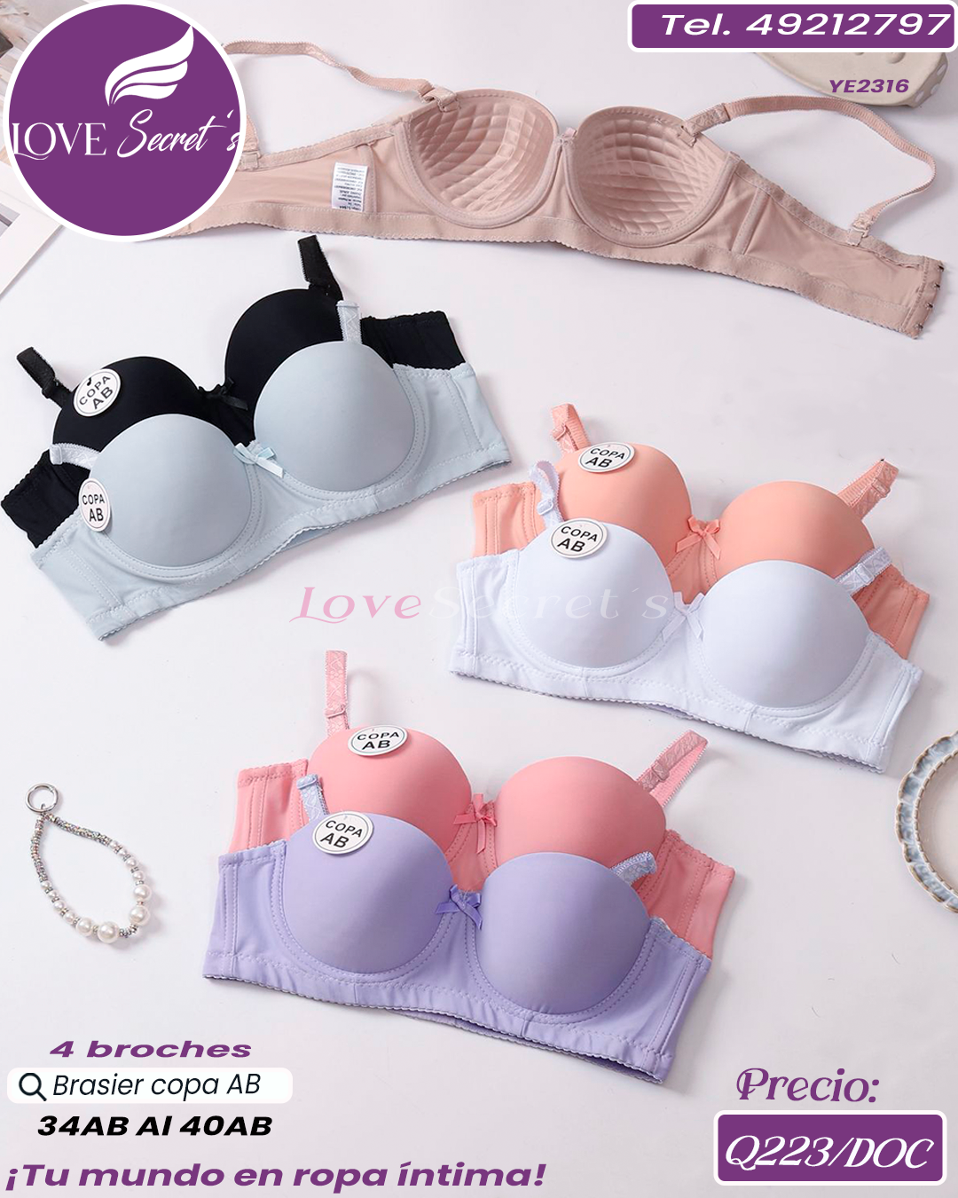 Brasier dama copa A / YE2316-1DOC