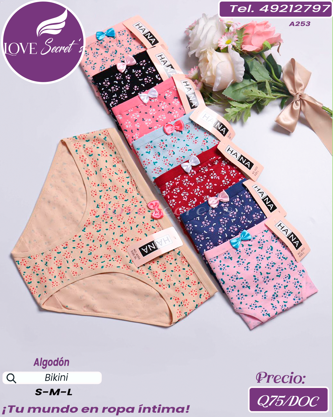 Bikini dama algodón / A253-1DOC