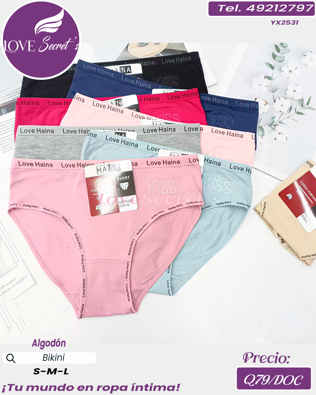 Bikini dama algodón / YX2531-1DOC
