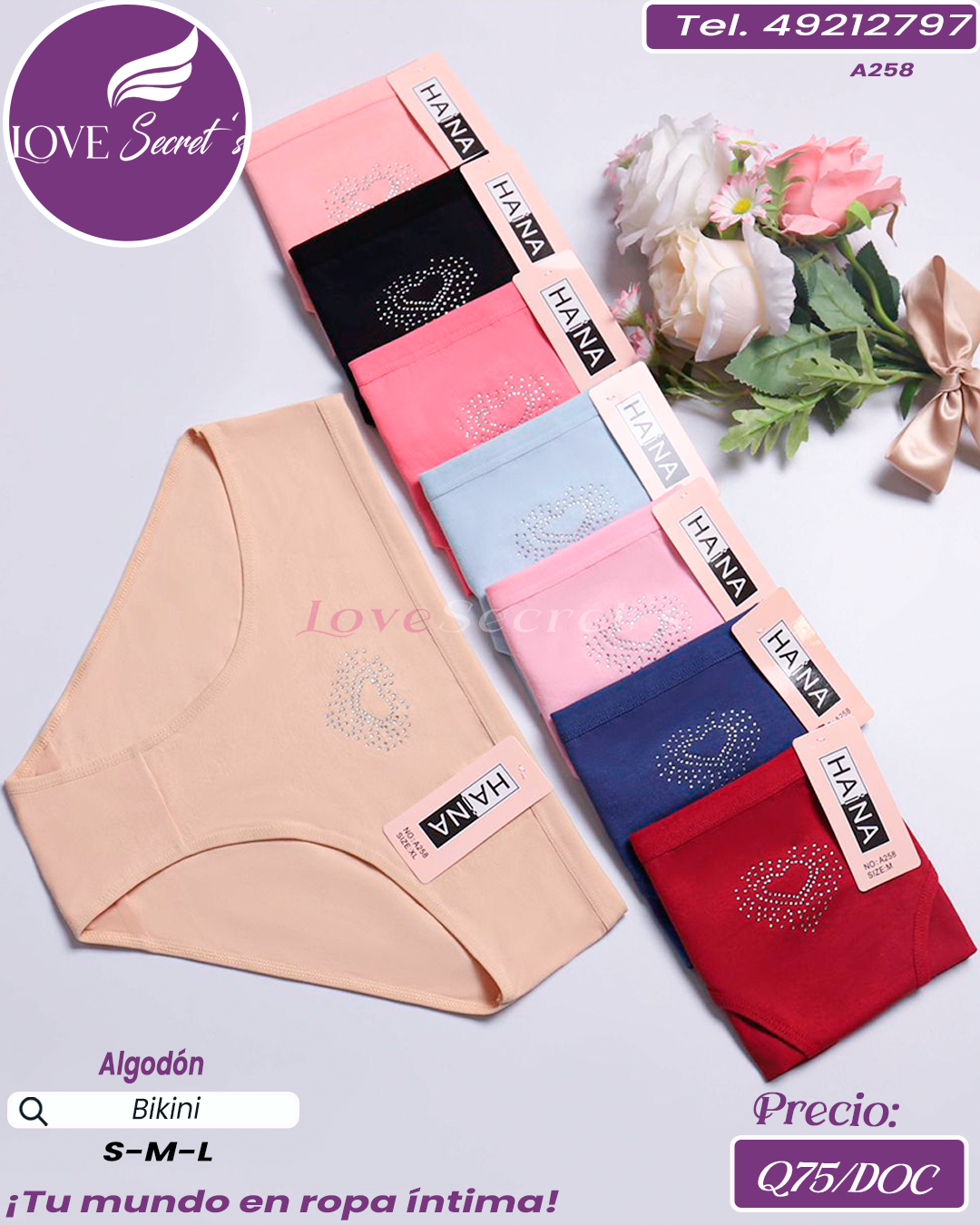 Bikini dama algodón / A258-1DOC