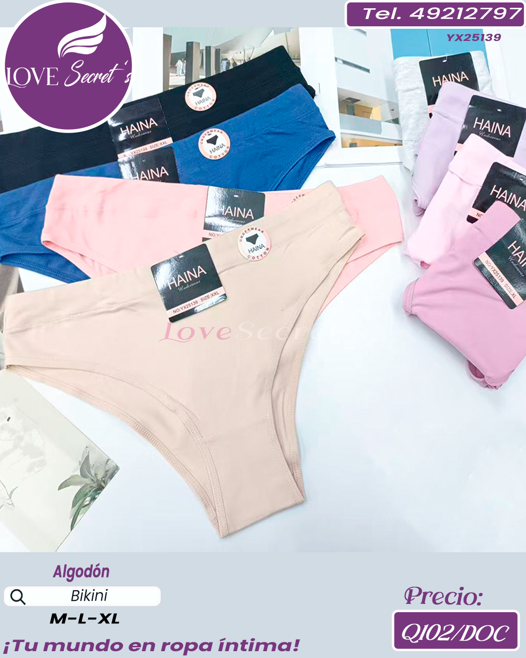 Bikini dama algodón / YX5139-1DOC