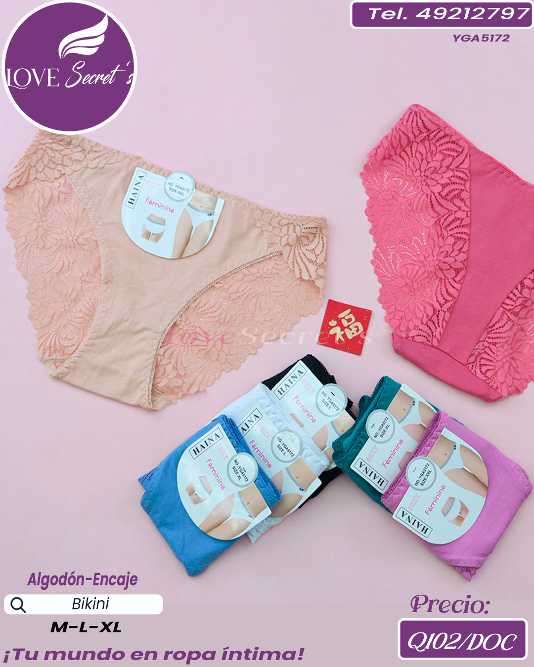 Bikini dama algodón enc / YGA5172-1DOC