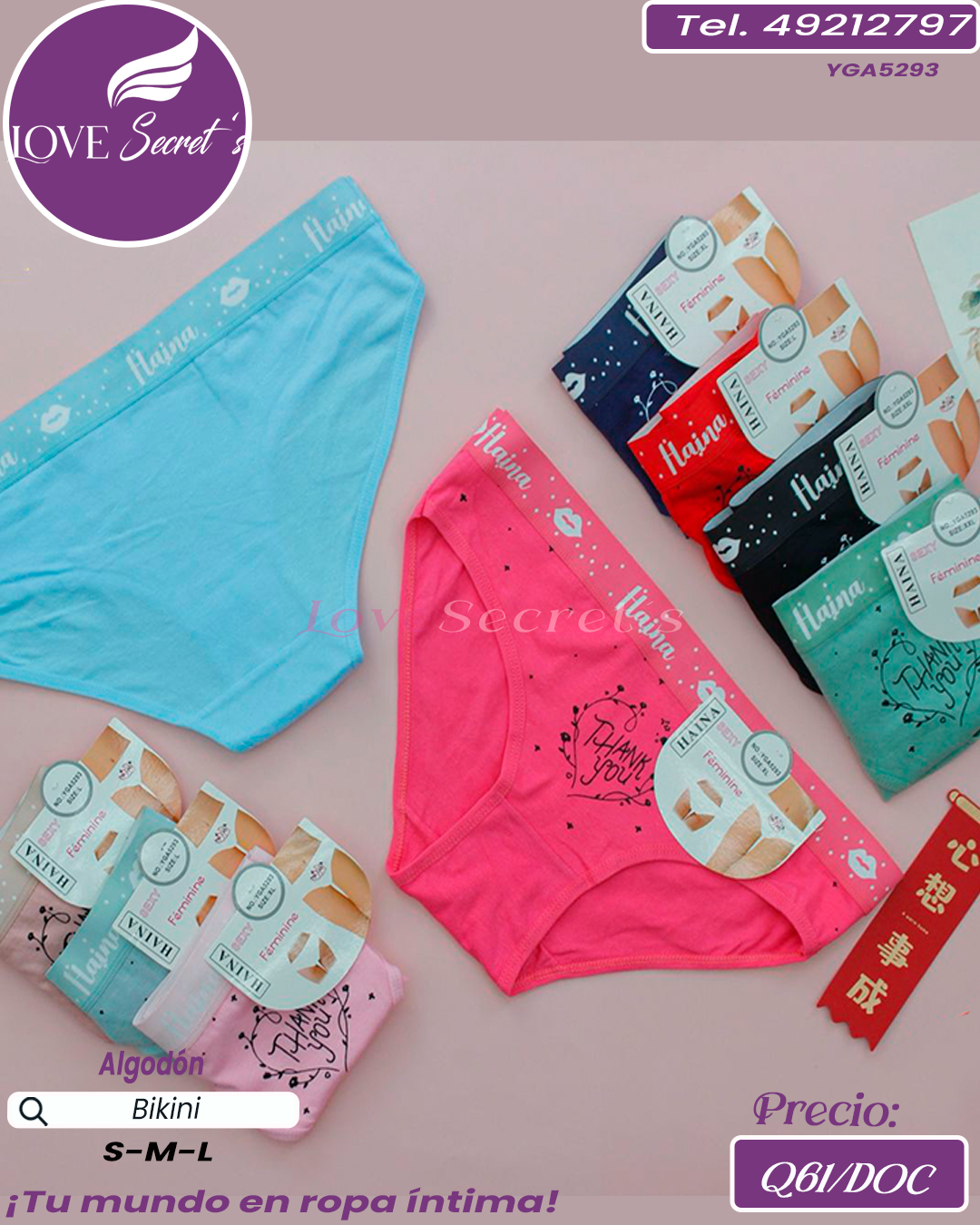 Bikini dama algodón / YGA5293-1DOC