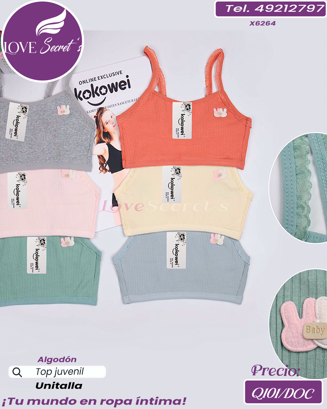 Top juvenil Algodón / X6264-1DOC