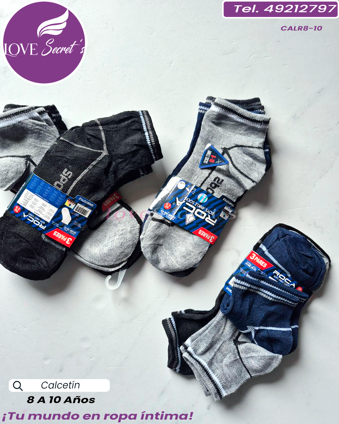 Calcetín niño alg-spandex / CALR8-10-1DOC