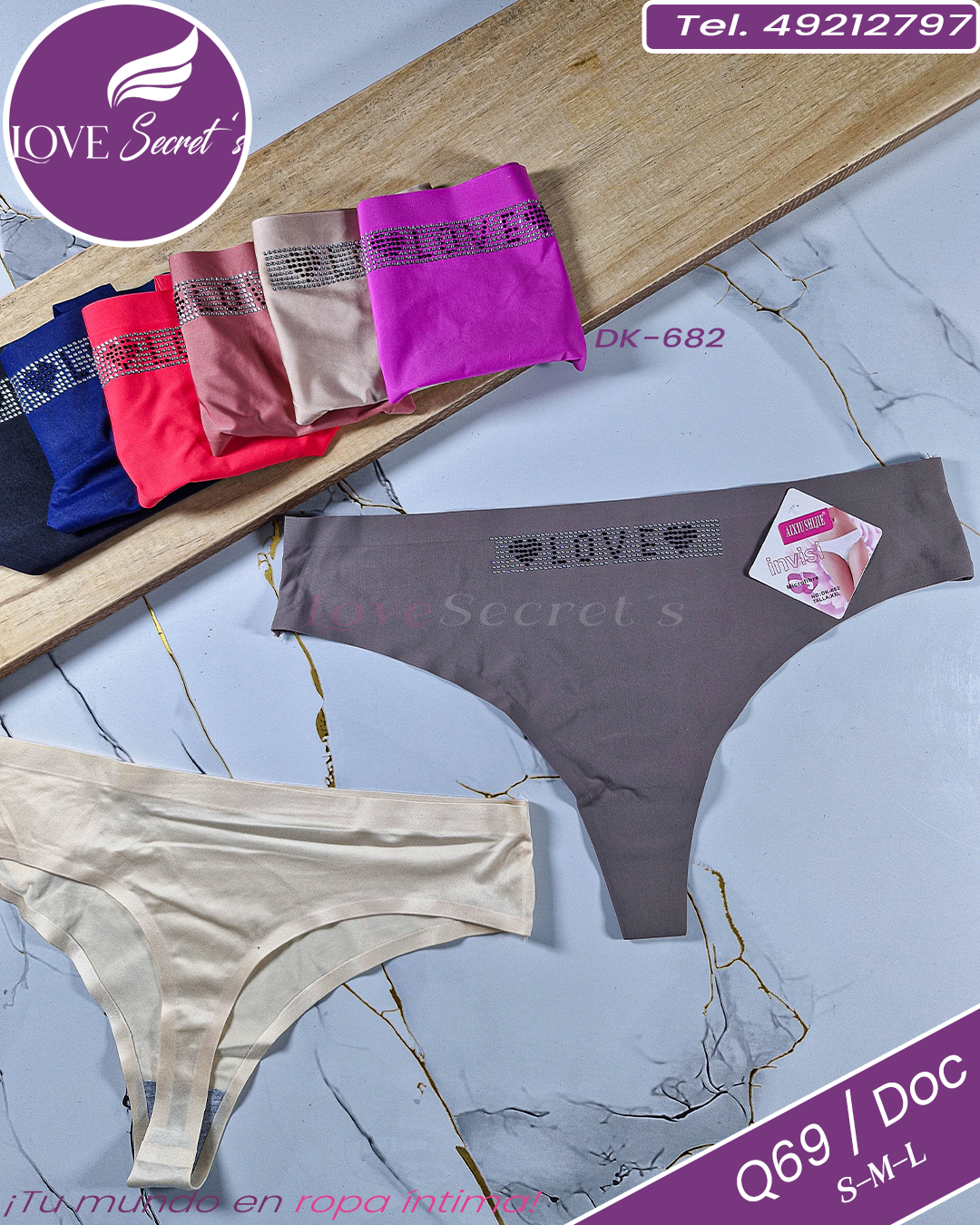 Tanga dama sin costura / DK-682-1DOC